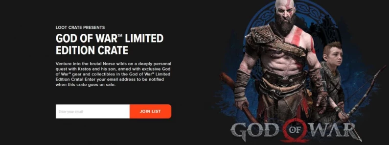God of War 4 va avoir sa box Lootcrate dédiée en édition limitée