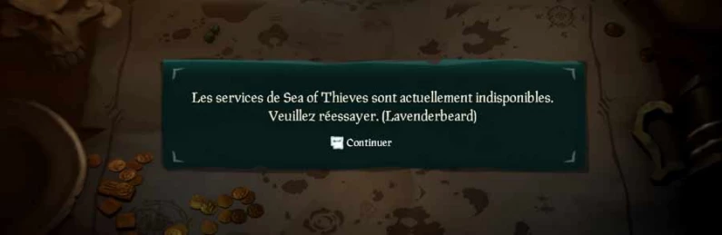 Les serveurs de Sea of Thieves down !