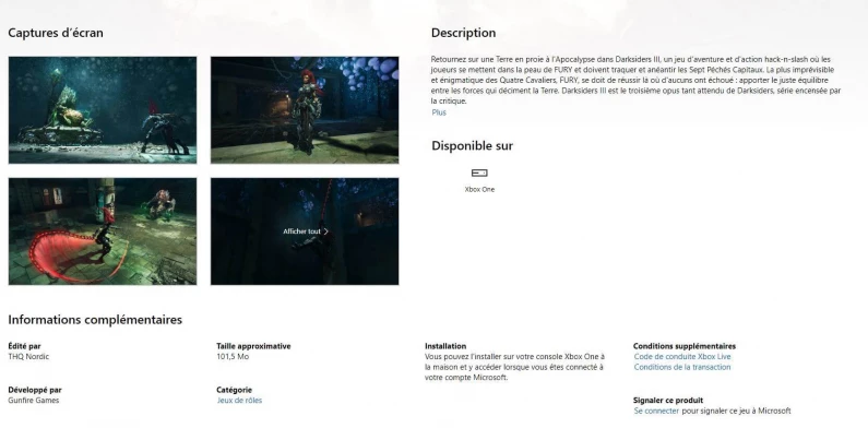 Darksiders III : Microsoft leak la date de sortie sur son Store !