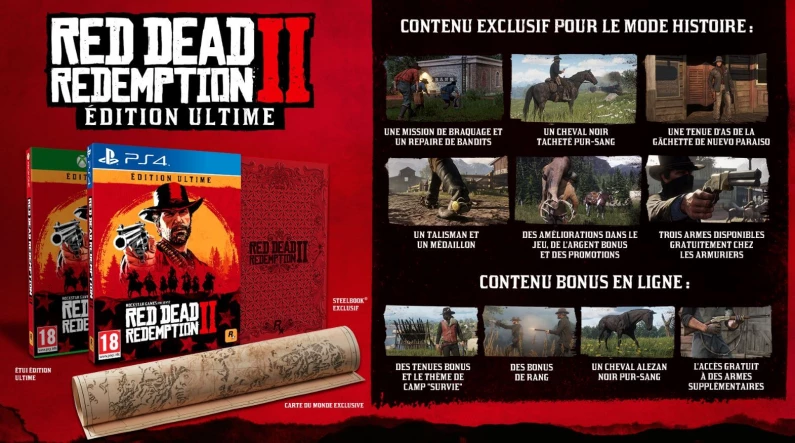 Black Friday 2018 : Red Dead Redemption 2, édition Ultime PS4 à 84 €