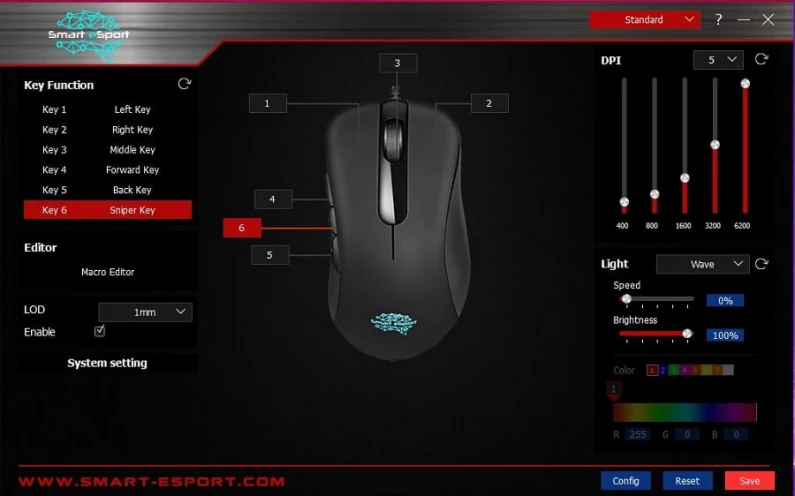 Pro Gaming Mouse - Très bon rapport qualité/prix chez Smart eSport