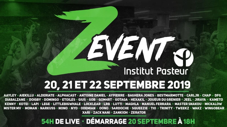 Z Event 2019 - Zerator remet le couvert pour l'Institut Pasteur !