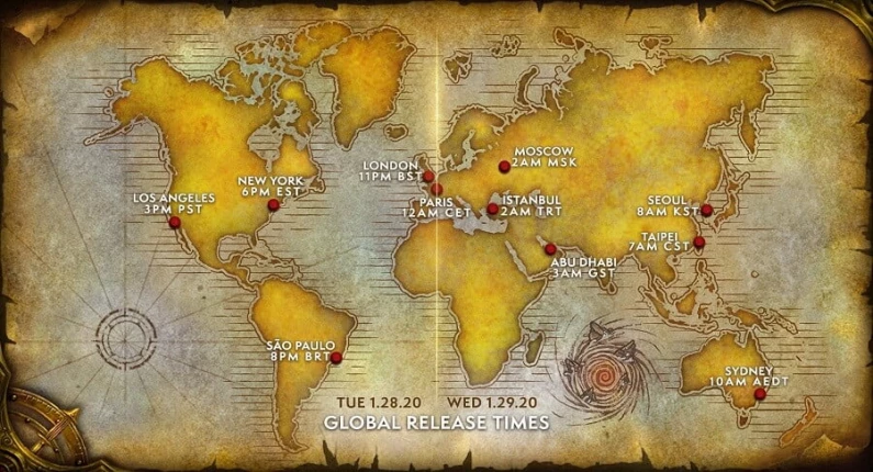 Warcraft 3 : Reforged - Horaires de lancement et date de sortie